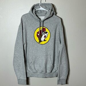 Buc-ee’s Gray Size Large Graphic Hoodie